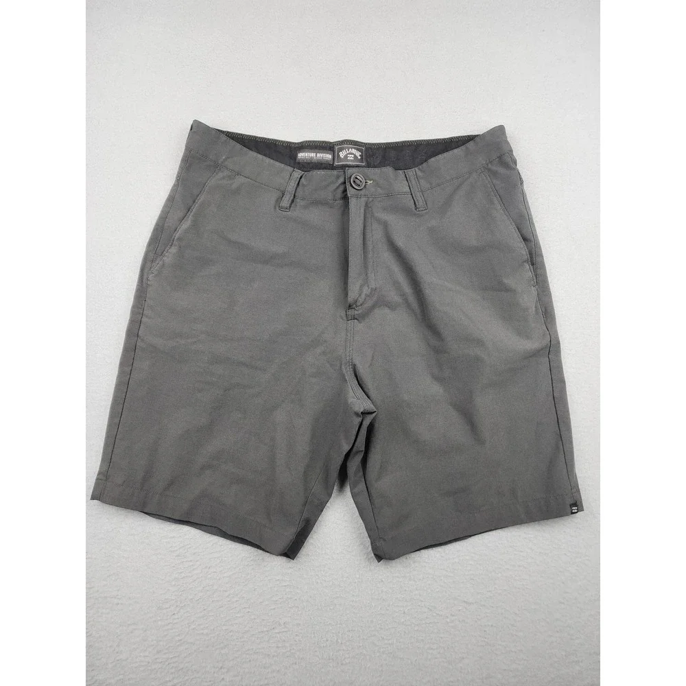 Billabong Adventure Division Shorts Mens 34 Gray Chino Outdoor Travel 8 Inseam